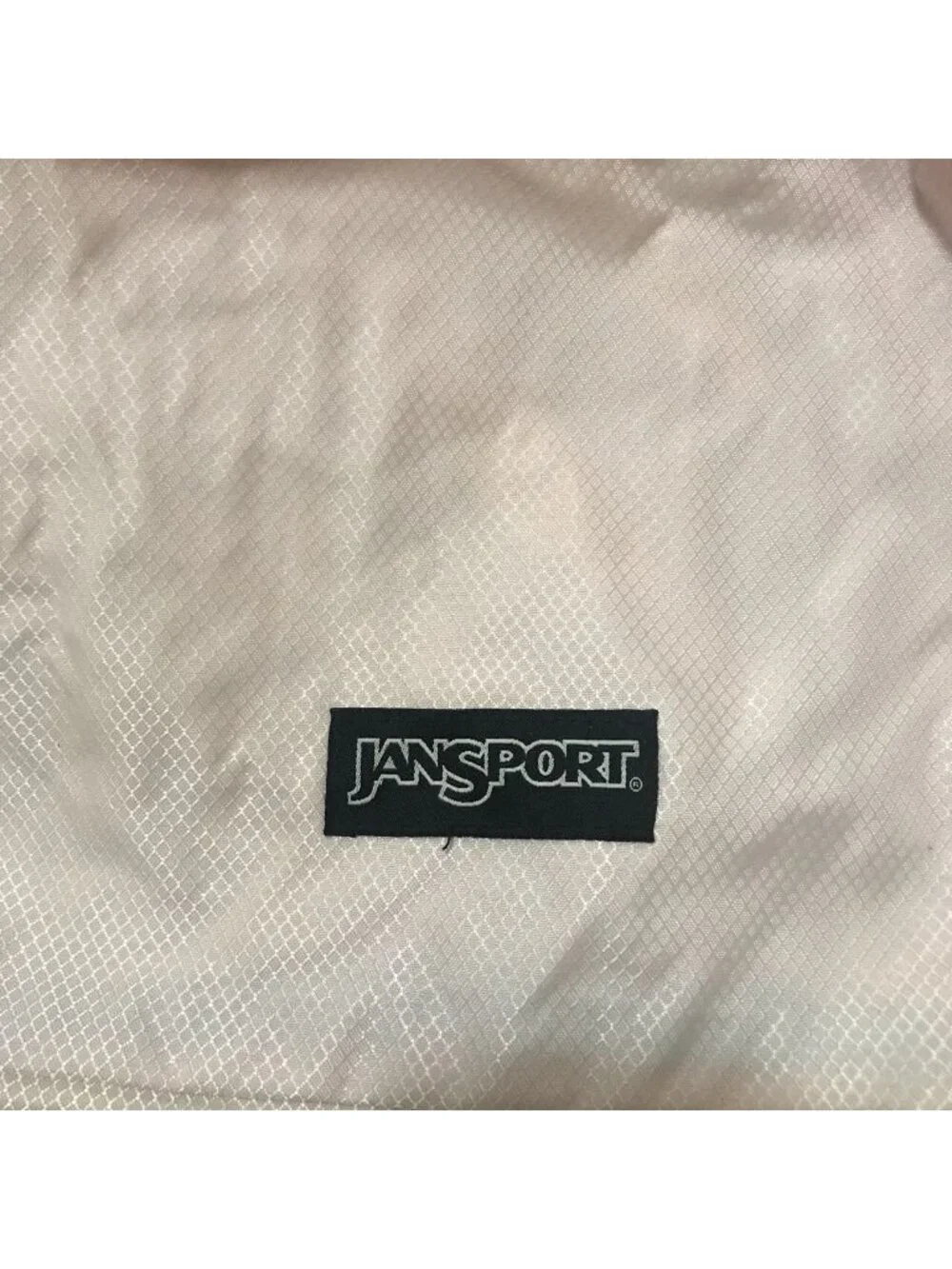 Jansport Pink & White Vintage Drawstring Bag, Used